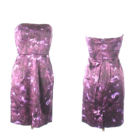 Antonio Melani purple strapless cocktail dress - Picture 1 of 3